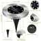 Solar Powered Ground Lights LED Solar Disk Lights Waterproof Outdoor Pathway Lamps For Garden Decor 5