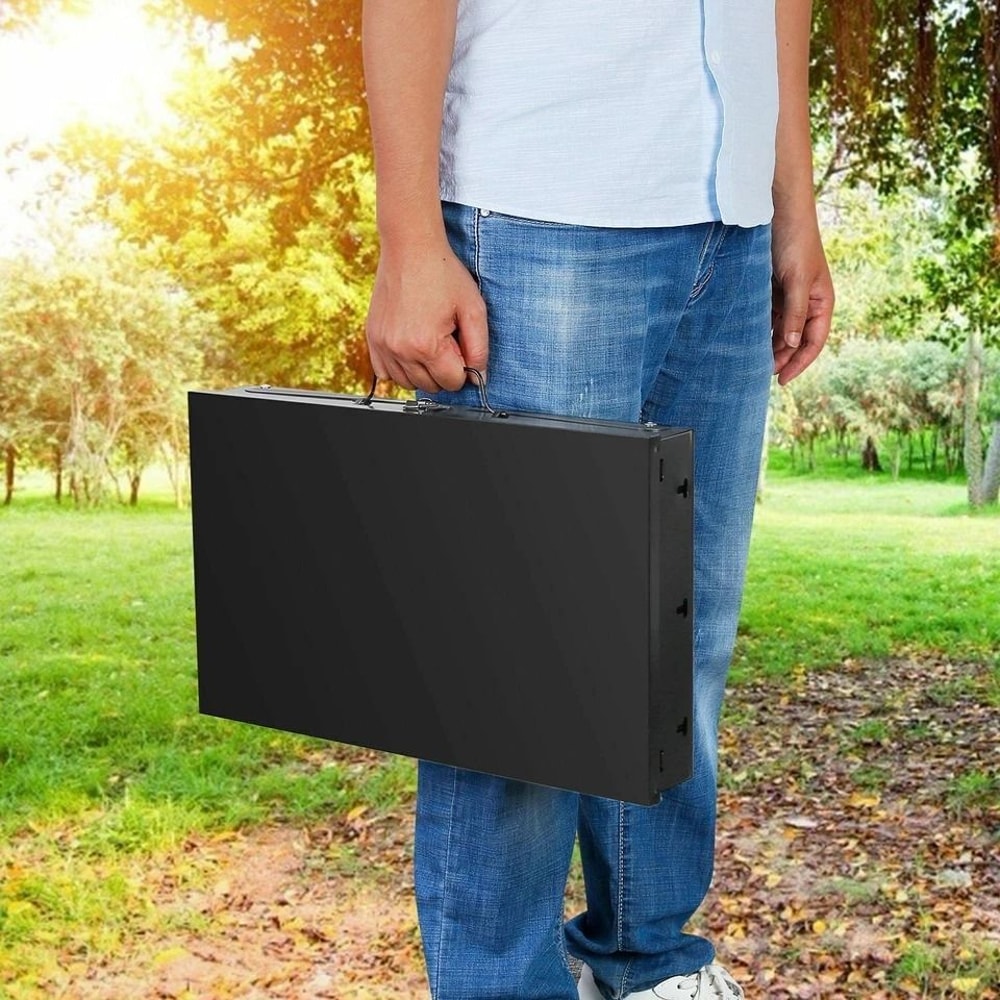 Portable BBQ Grill Folding Charcoal Barbecue With Adjustable Heights Compact BBQ Grill Shelf 5