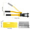 Hydraulic Wire Crimper Ton Crimping Tool Set For Battery Cables Copper Aluminum Terminals 7