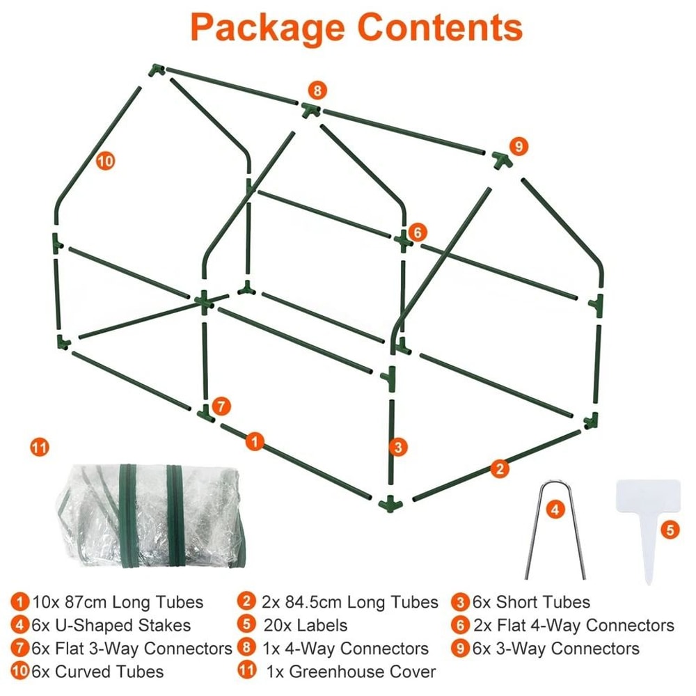 Outdoor Mini Greenhouse With Zipper Portable PVC Hot House For Plants Waterproof UVProof Outdoor Gr 7