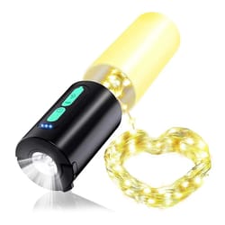 usb rechargeable led flashlight camping tent light, portable lantern lamp, string light for outdoor adventure