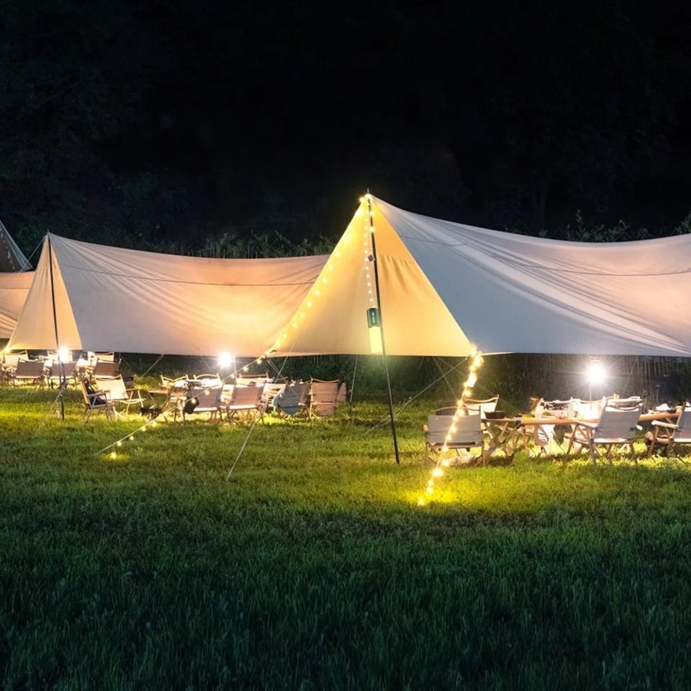 USB Rechargeable LED Flashlight Camping Tent Light Portable Lantern Lamp String Light For Outdoor A 3