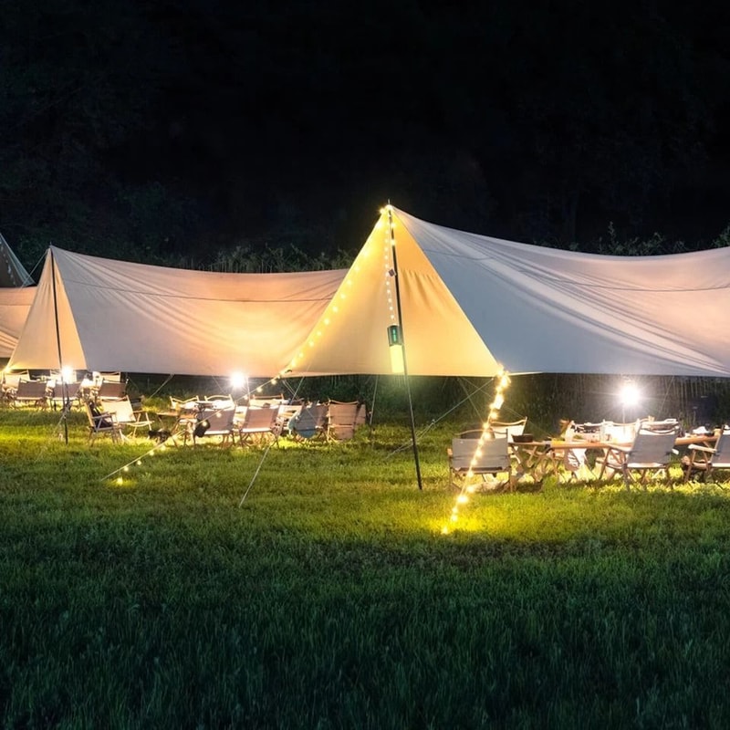 USB Rechargeable LED Flashlight Camping Tent Light Portable Lantern Lamp String Light For Outdoor A 3