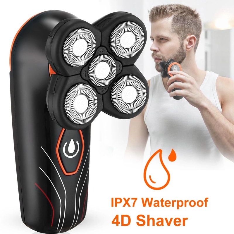 Rotary Electric Shaver Bald Head Beard Trimmer Shaving Razor For Men 2