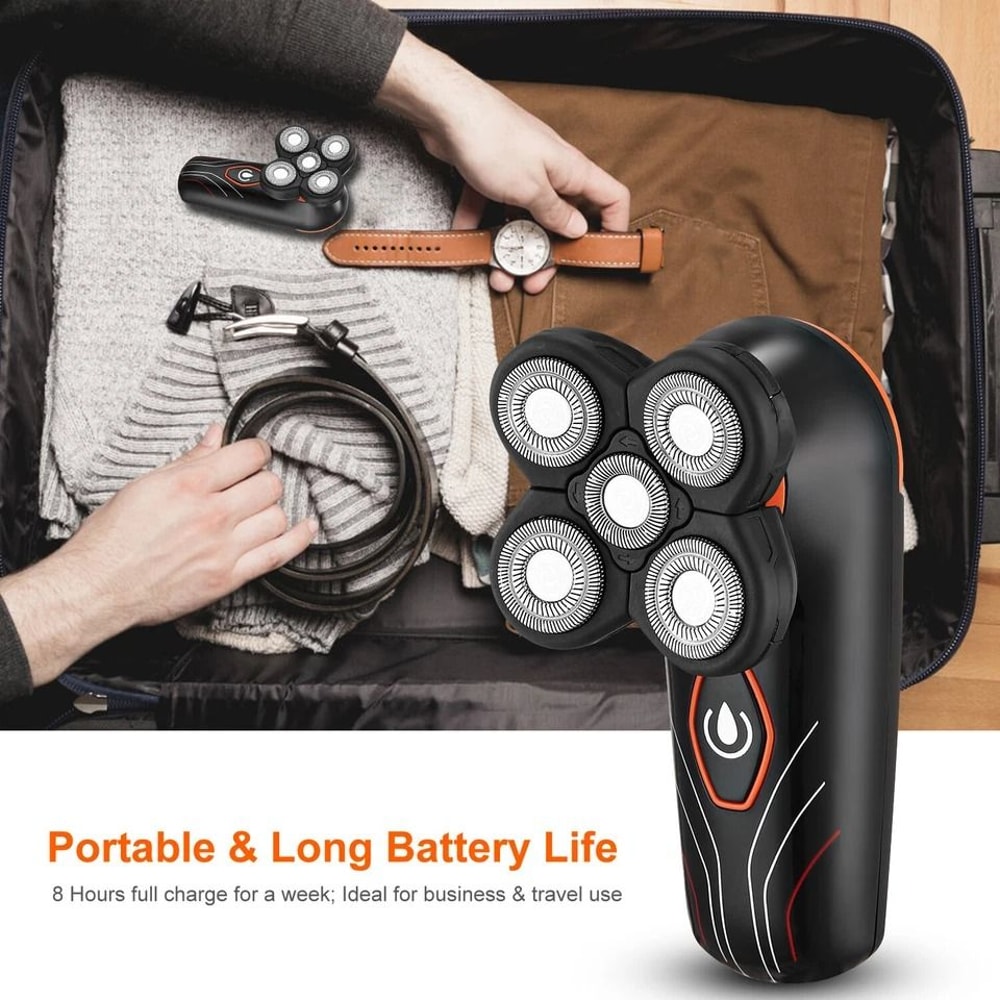 Rotary Electric Shaver Bald Head Beard Trimmer Shaving Razor For Men 3