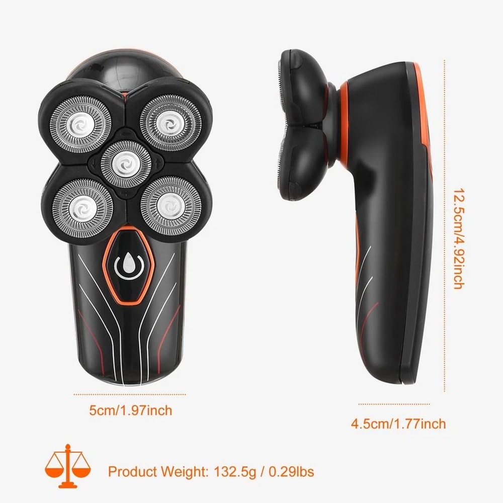 Rotary Electric Shaver Bald Head Beard Trimmer Shaving Razor For Men 8