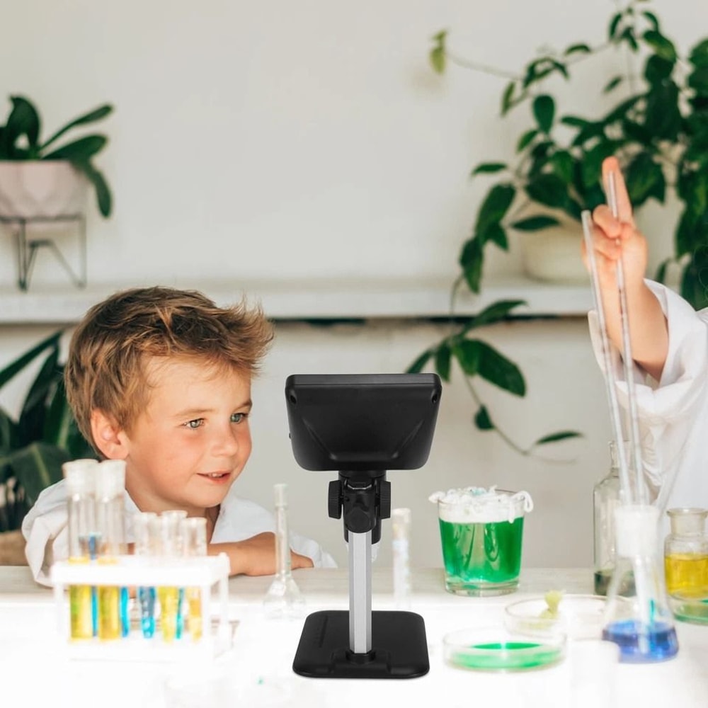 Digital Microscope LCD Magnification Adjustable LED Lights Photo Video Magnifier 2