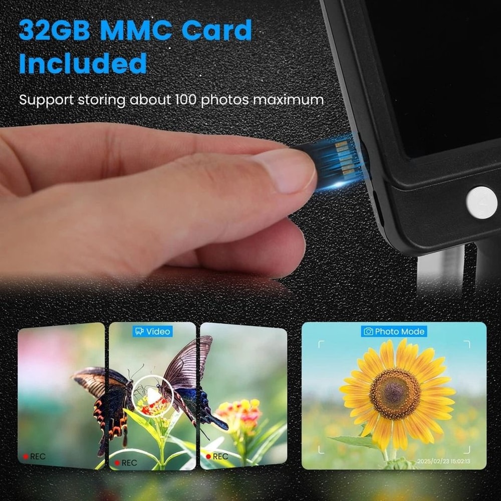 Digital Microscope LCD Magnification Adjustable LED Lights Photo Video Magnifier 6