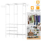 Clothing Garment Rack Metal Clothes Organizer Closet Storage Shelf For Shoes Pillows And Coats In B 5