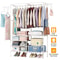 Clothing Garment Rack Metal Clothes Organizer Closet Storage Shelf For Shoes Pillows And Coats In B 2
