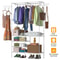 Clothing Garment Rack Metal Clothes Organizer Closet Storage Shelf For Shoes Pillows And Coats In B 3