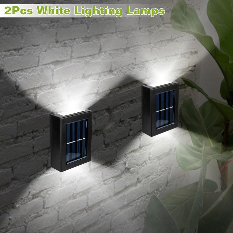 Solar Deck Lights Outdoor LED Garden Patio Pathway Lamps Waterproof Stairs Step Fence Lights 6
