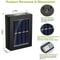 Solar Deck Lights Outdoor LED Garden Patio Pathway Lamps Waterproof Stairs Step Fence Lights 4