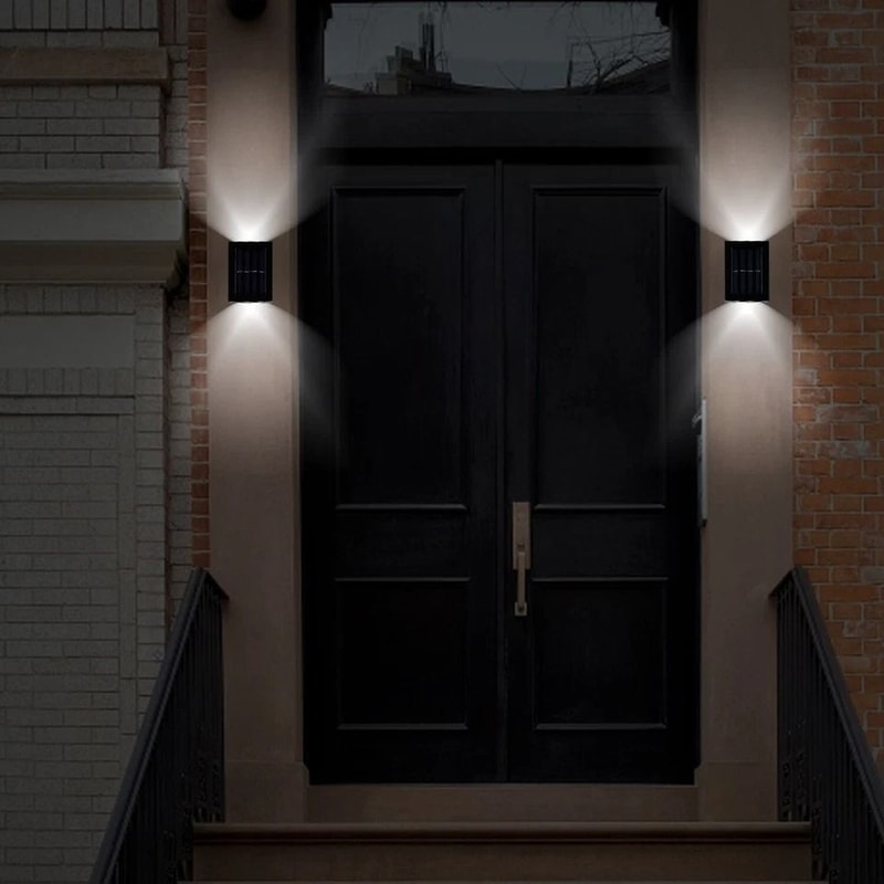 Solar Deck Lights Outdoor LED Garden Patio Pathway Lamps Waterproof Stairs Step Fence Lights 5