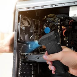 cordless air blower, compressed air duster vacuum cleaner, fast charging, led light tool for cleaning