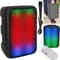 Portable Wireless FM Party Speaker Colorful Lights DJ PA Sound System Mic Remote Control Karaoke 1