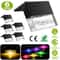 Solar Powered LED Deck Lights RGB Garden Pathway Patio Fence Lamp Waterproof Ideal For Outdoor Deco 1