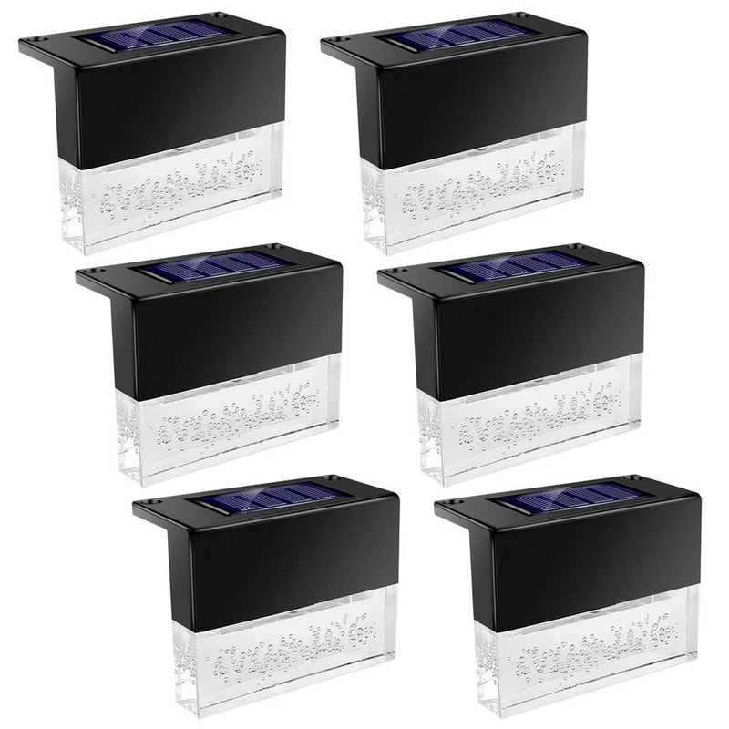 Solar Powered LED Deck Lights RGB Garden Pathway Patio Fence Lamp Waterproof Ideal For Outdoor Deco 0