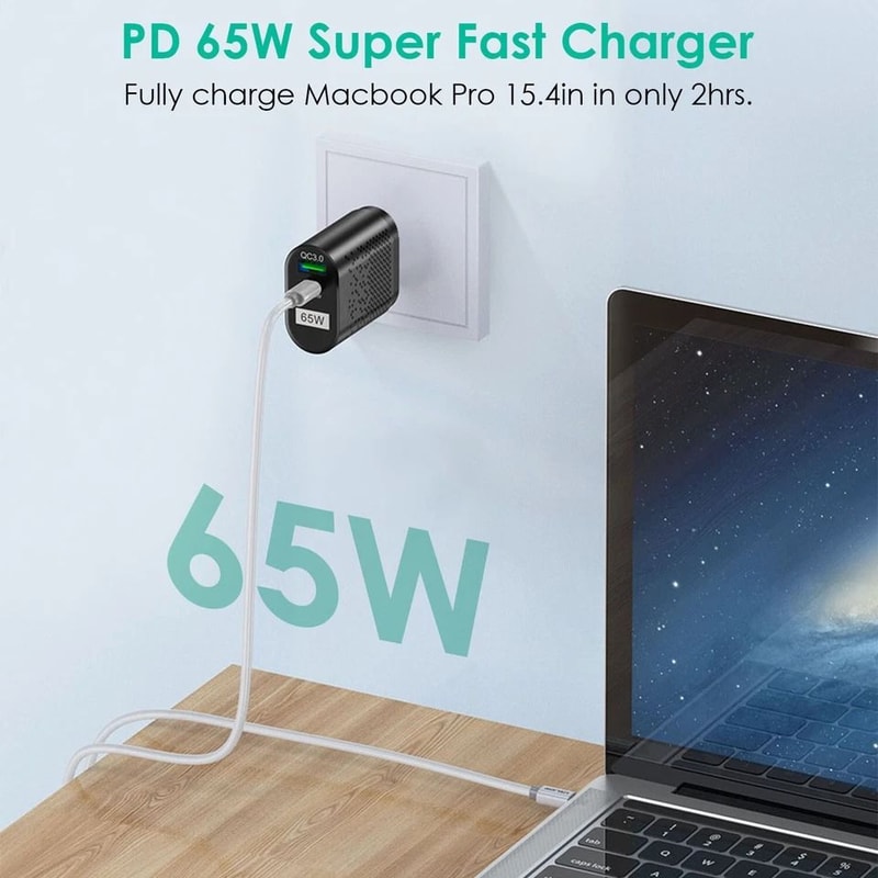 Type C Fast Wall Charger Adapter For IPhone Samsung MacBook IPad USBC Fast Charging 7