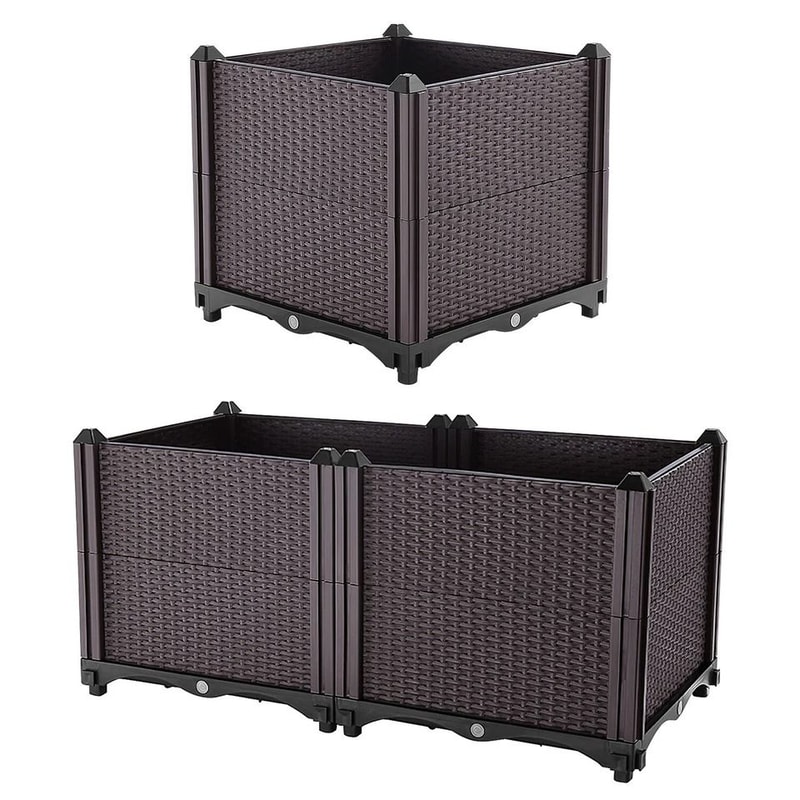 Elevated Planter Bin Raised Garden Bed Box For Patio Balcony Garden Plant Growth Box For Fresh Vege