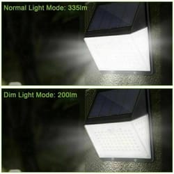 pir motion sensor solar wall light, led waterproof outdoor lamp with remote, lighting