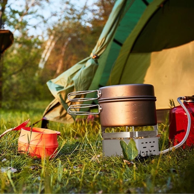 Portable Camping Stove Burner Windproof Compact For Backpacking Picnic Burner Cassette 3