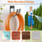 Stainless Steel Hose Holder Hose Rack Heavy Duty Hose Reel Organizer For Yard Outdoor Wall Mounted 7