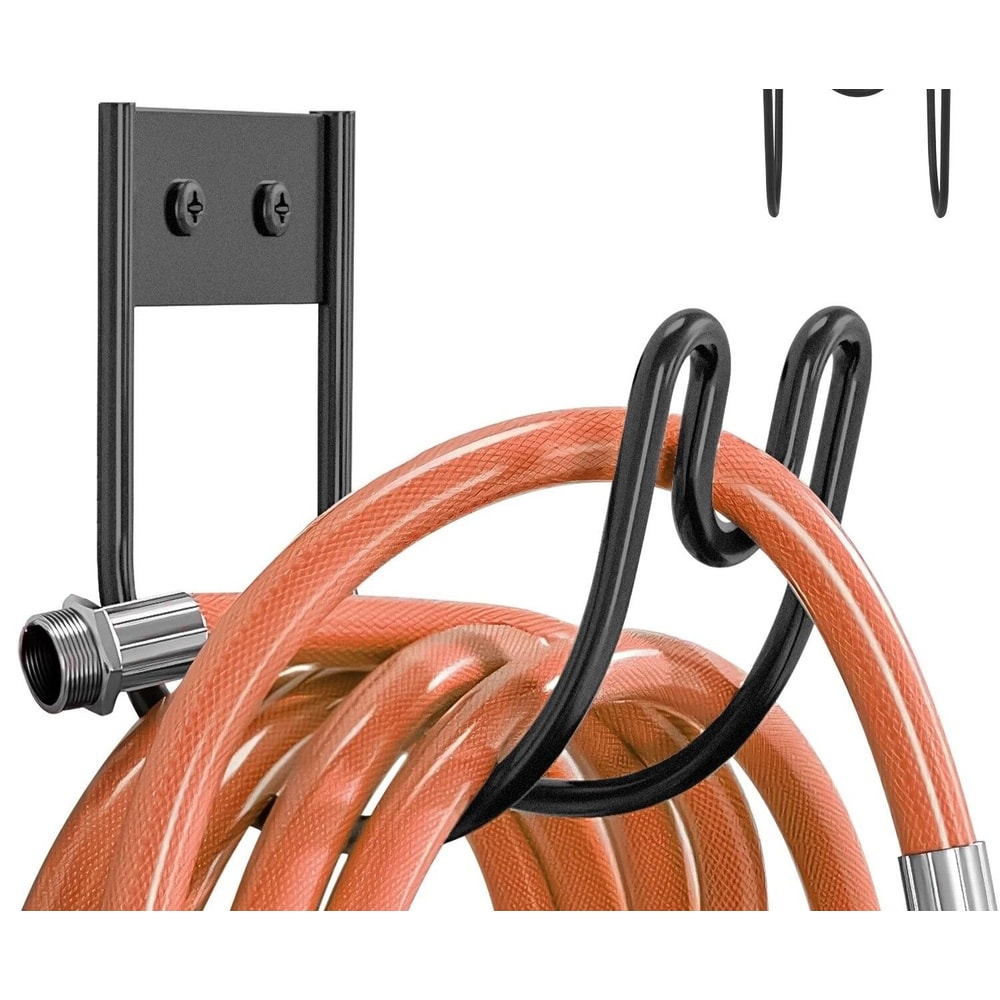 Stainless Steel Hose Holder Hose Rack Heavy Duty Hose Reel Organizer For Yard Outdoor Wall Mounted 0