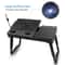 Laptop Tray Desk Foldable Stand With Cooling Fan LED Light Ergonomic Desk Stand For Bed Sofa And T 1