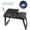 Laptop Tray Desk Foldable Stand With Cooling Fan LED Light Ergonomic Desk Stand For Bed Sofa And T 1