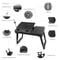 Laptop Tray Desk Foldable Stand With Cooling Fan LED Light Ergonomic Desk Stand For Bed Sofa And T 7