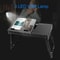 Laptop Tray Desk Foldable Stand With Cooling Fan LED Light Ergonomic Desk Stand For Bed Sofa And T 8
