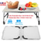 Foldable Laptop Table For Bed Heavy Duty Desk Tray Breakfast Serving Tray Portable Picnic Table For 8