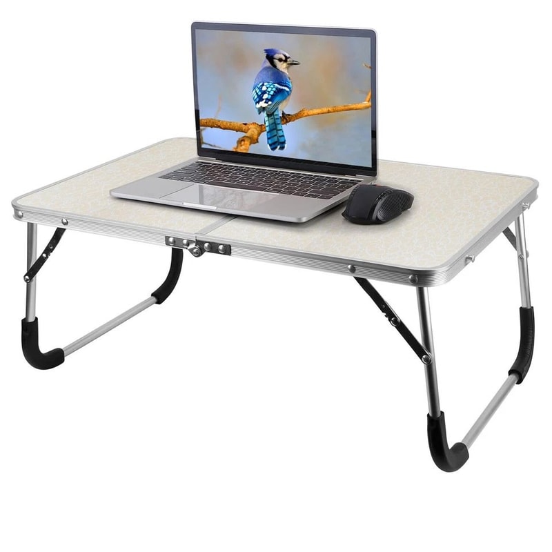 Foldable Laptop Table For Bed Heavy Duty Desk Tray Breakfast Serving Tray Portable Picnic Table For 2
