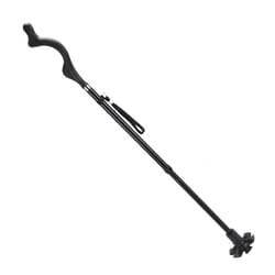 heavy duty walking cane for seniors, black posture stick, adjustable hiking cane, walking aid for old people