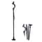 Heavy Duty Walking Cane For Seniors Black Posture Stick Adjustable Hiking Cane Walking Aid For Old 1