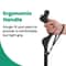 Heavy Duty Walking Cane For Seniors Black Posture Stick Adjustable Hiking Cane Walking Aid For Old 6