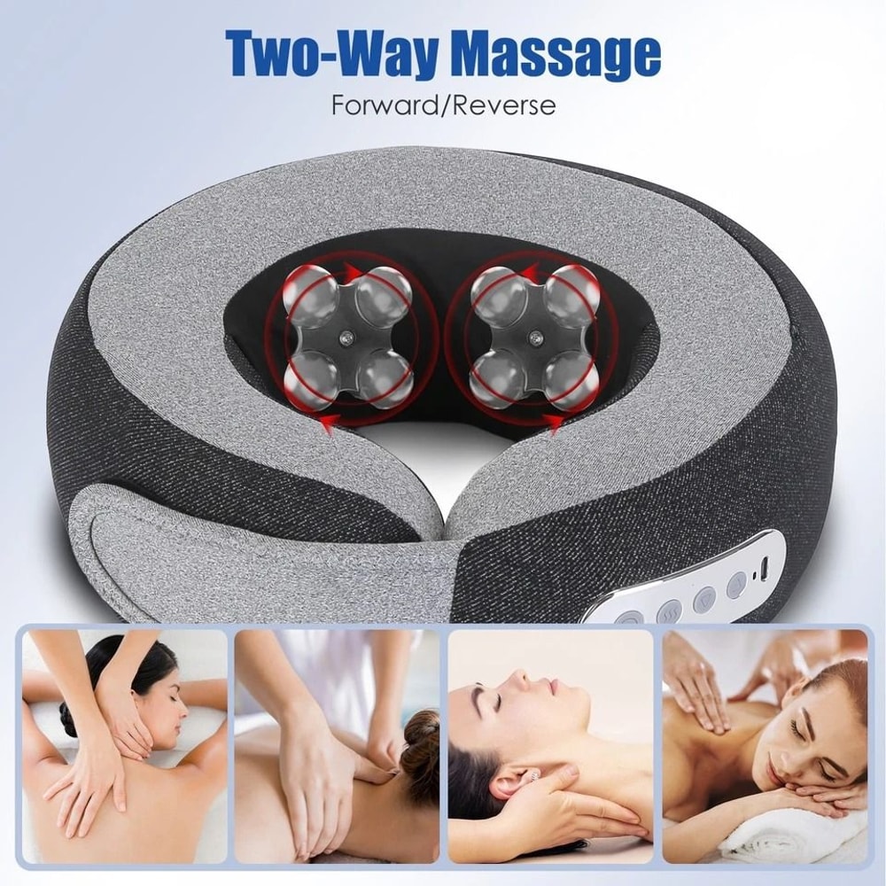 Massager Pillow With Heat Electric Neck Pillow Shiatsu Neck Massage With Memory Foam 5