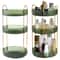 Rotating Makeup Organizer Tier Perfume Cosmetic Storage Shelf Elegant Vanity Organizer SpaceSaving 6