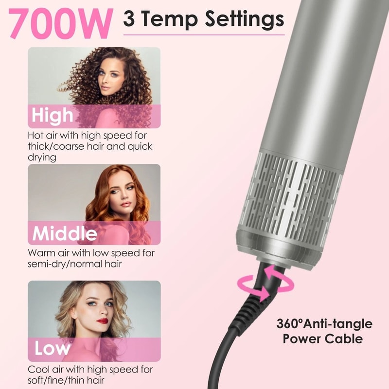 Hair Dryer Brush Volumizer Curler Automatic Wrap Style Straightener Styling Tool Fast Drying For Al 1