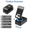 Wireless Speaker Power Bank Cell Phone Stand Office Phone Stand With Battery Foldable RGB Light 2