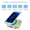 Fast Charger White Power Bank Wireless Charging USB Portable Battery For Phones Tablets 7