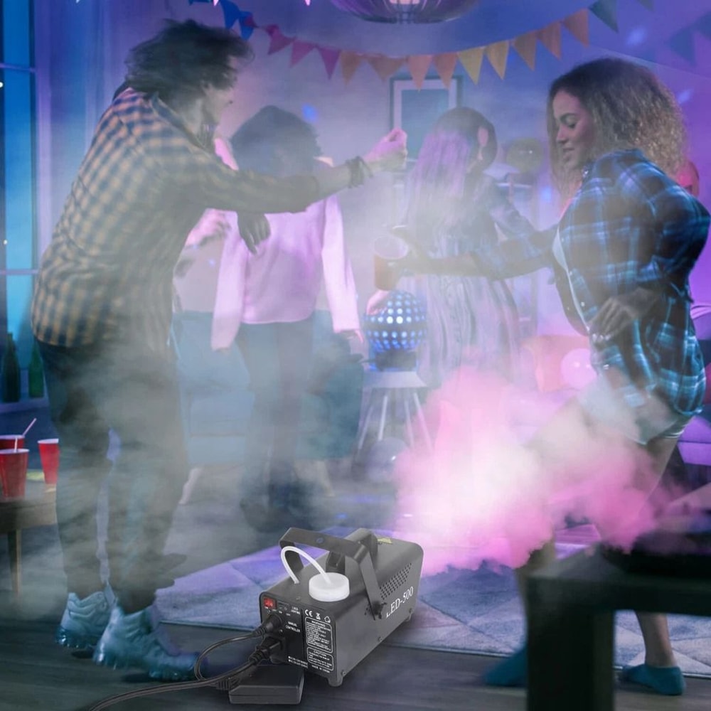 Fog Machine With LED Color Effects Remote Control For Weddings Parties And Stage Lighting 4