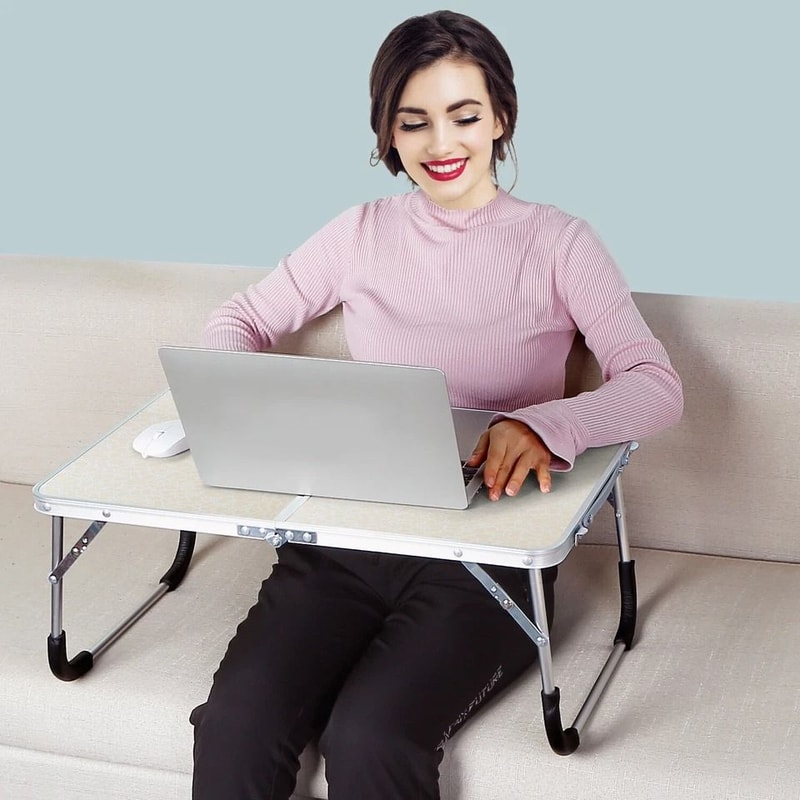 Foldable Laptop Desk Portable Notebook Stand For Bed Sofa And Floor SpaceSaving Computer Desk 2