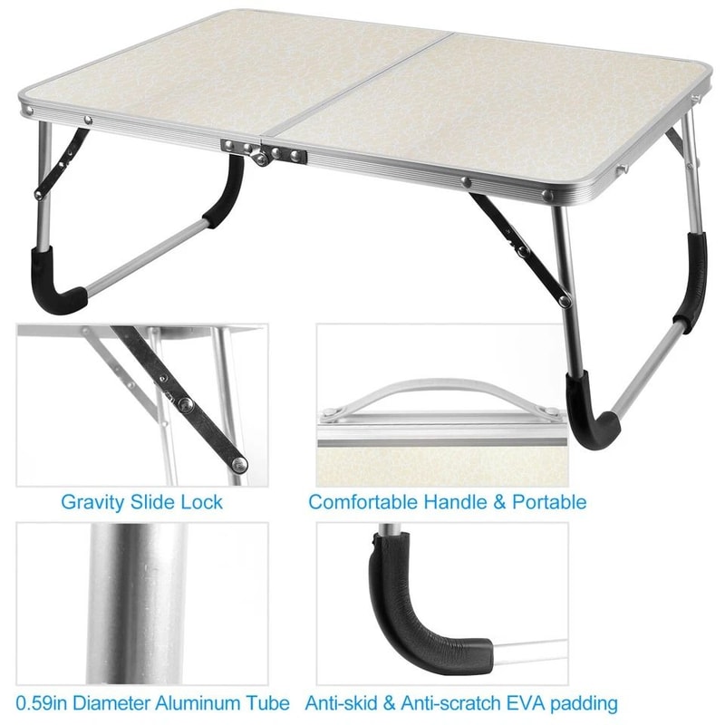 Foldable Laptop Desk Portable Notebook Stand For Bed Sofa And Floor SpaceSaving Computer Desk 7