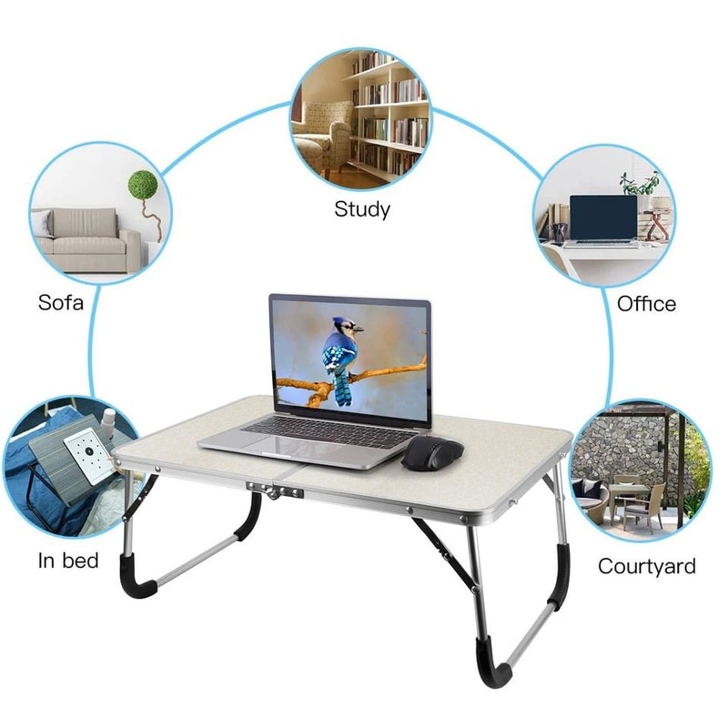 Foldable Laptop Desk Portable Notebook Stand For Bed Sofa And Floor SpaceSaving Computer Desk 5