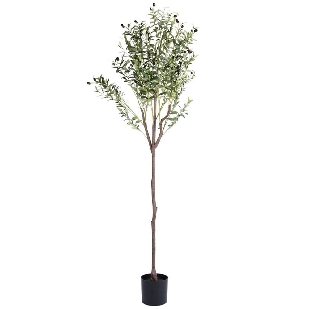 Tall Artificial Olive Tree Faux Potted Olive Plant Home Decor Fake Olive Tree For Living Room Offic 0
