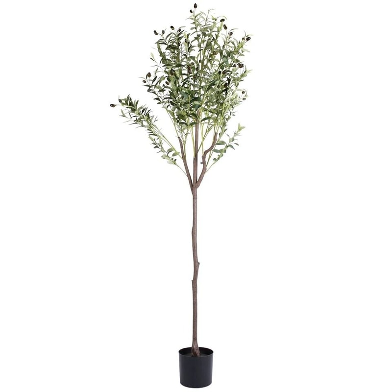Tall Artificial Olive Tree Faux Potted Olive Plant Home Decor Fake Olive Tree For Living Room Offic 0