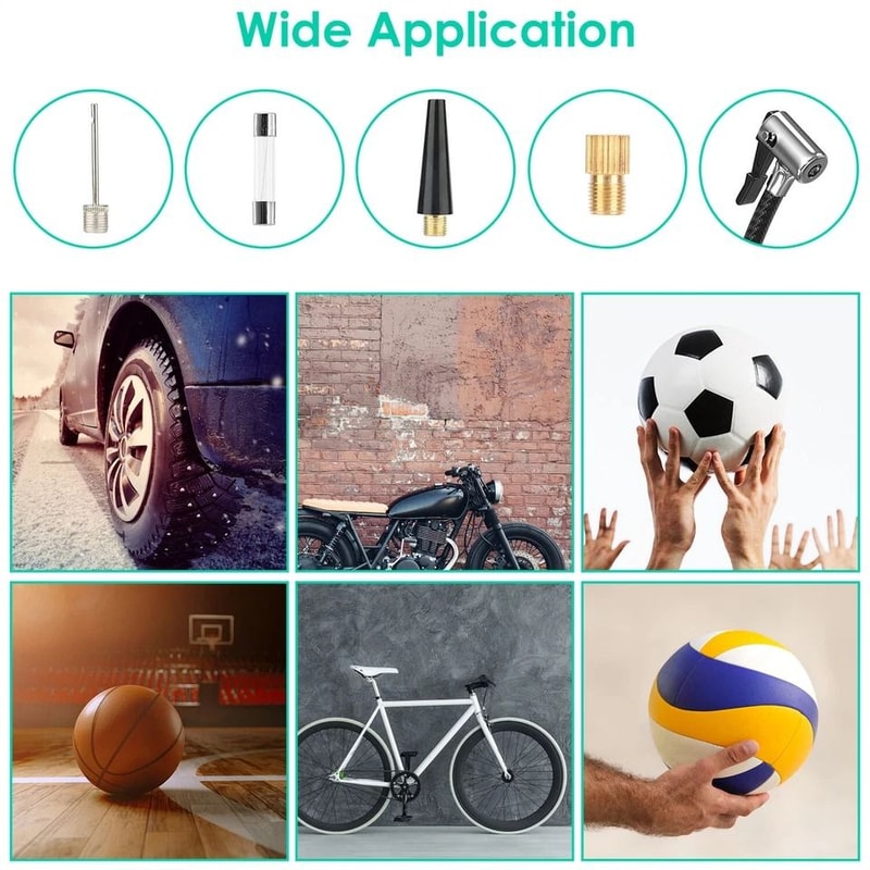 Portable Air Compressor Tire Inflator For Cars And Bikes Air Pump Ideal For Tires Balls And More 8
