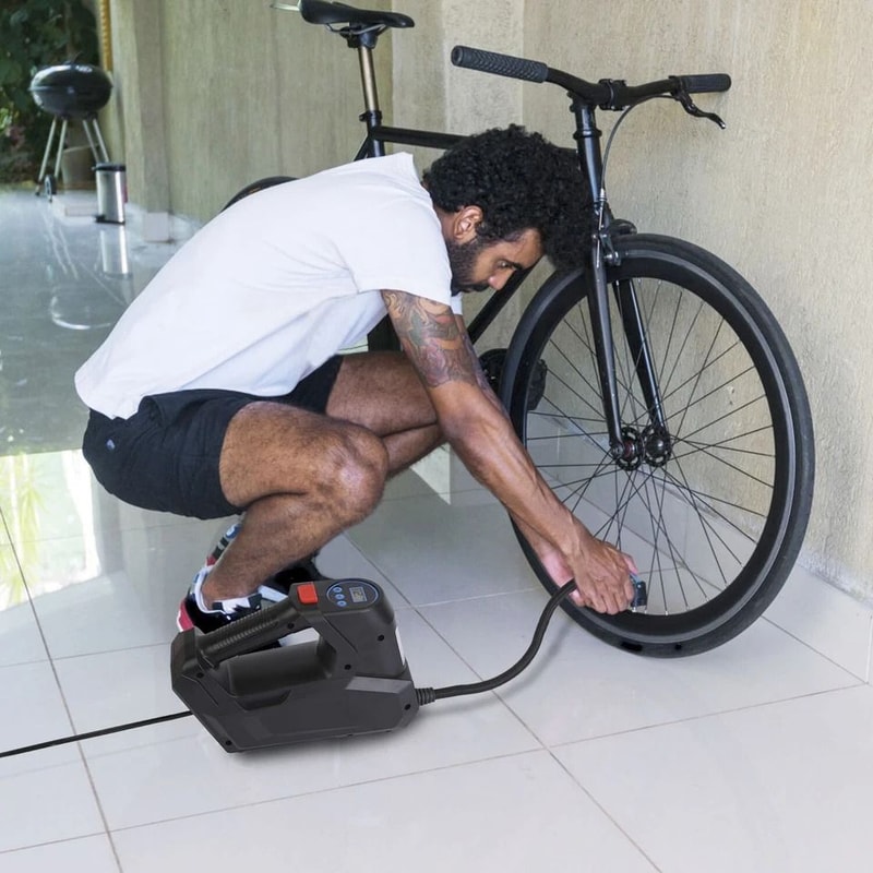 Portable Air Compressor Tire Inflator For Cars And Bikes Air Pump Ideal For Tires Balls And More 1